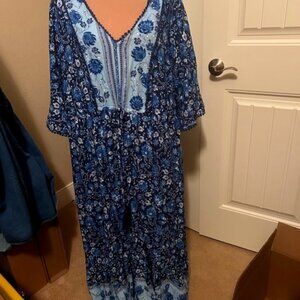 AVENUE Women's MAXI  Peasant Style Dress 22/24